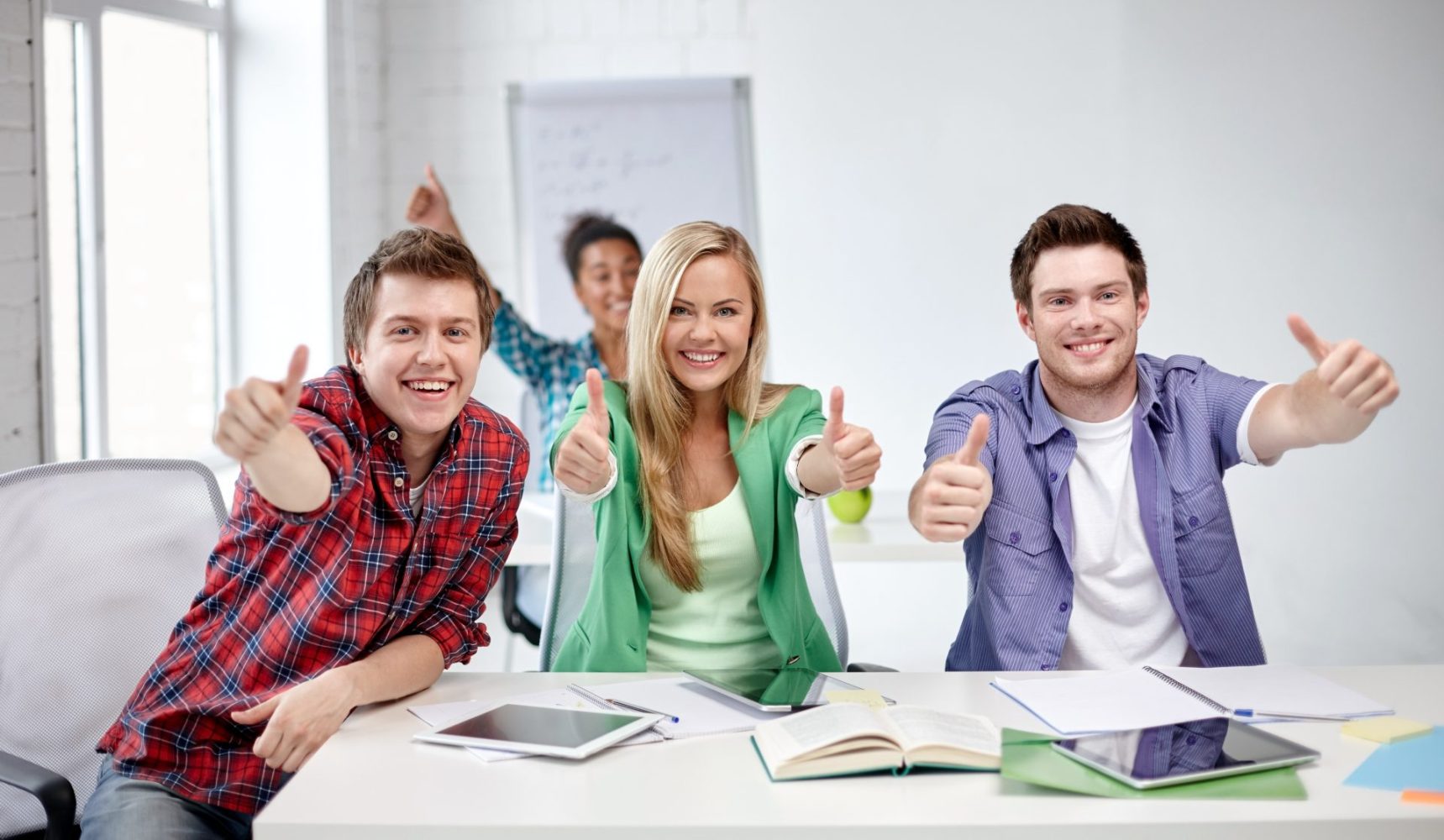 Studenten haben ihre Spezialisierung gefunden und freuen sich